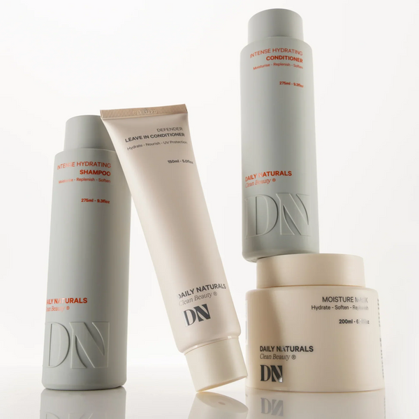Daily Naturals haircare shampoos, conditioners and treatments for hydration, frizz control, volume and scalp care