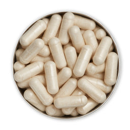 An open top of Advanced Nutrition Programme Nail Science showing the capsules inside