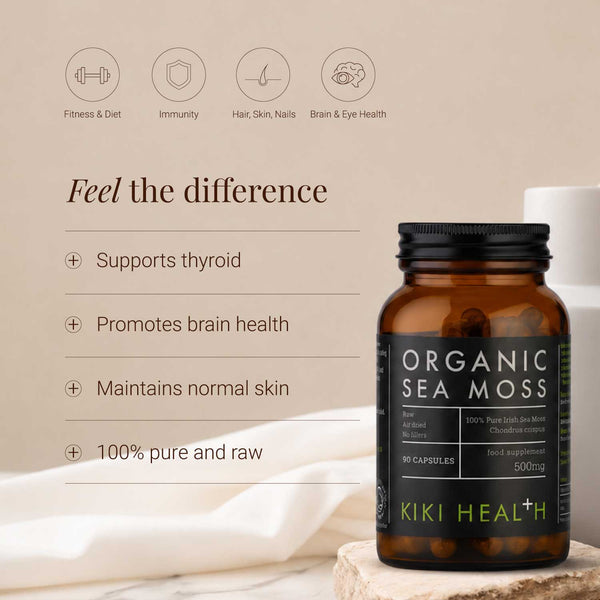 KIKI Health Organic Irish Sea Moss 90 Vegicaps