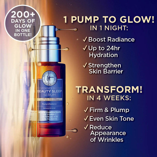 iT Cosmetics Confidence in Your Beauty Sleep Triple Antioxidant Brightening Serum 30ml