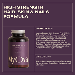MyOva Hair, Skin, and Nails 120 Capsules