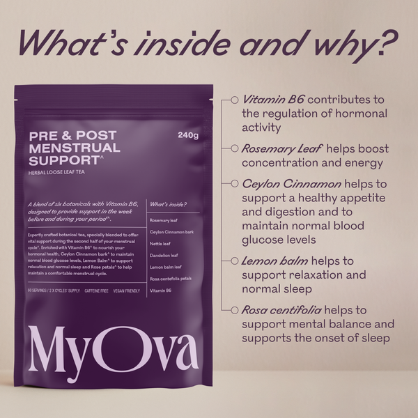 MyOva Pre and Post Mestrual Cyclle Support Tea 240g