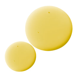 Two yellow balls on a white background