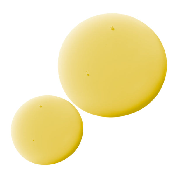 Two yellow balls on a white background
