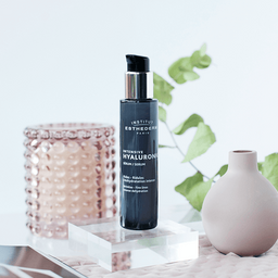 Institut Esthederm Intensive Hyaluronic Serum placed on a table