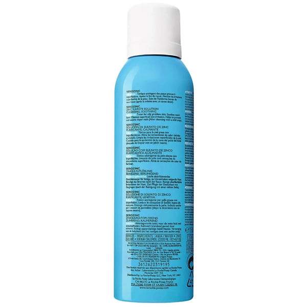 La Roche-Posay Serozinc Spray 150ml bottle reverse 