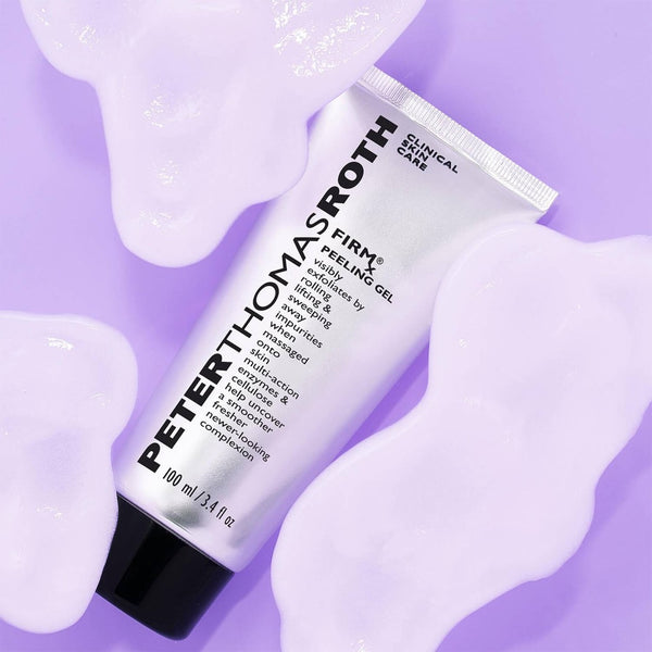 Peter Thomas Roth FIRMx Peeling Gel surrounded by its texture