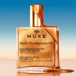 NUXE Huile Prodigieuse Or Golden Shimmer Multi-Purpose Dry Oil for Face, Body and Hair 50ml