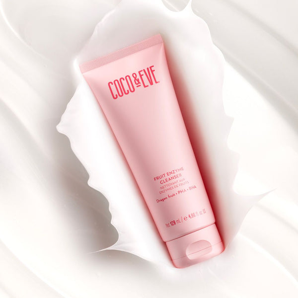 Coco & Eve Fruit Enzyme Cleanser with swatch