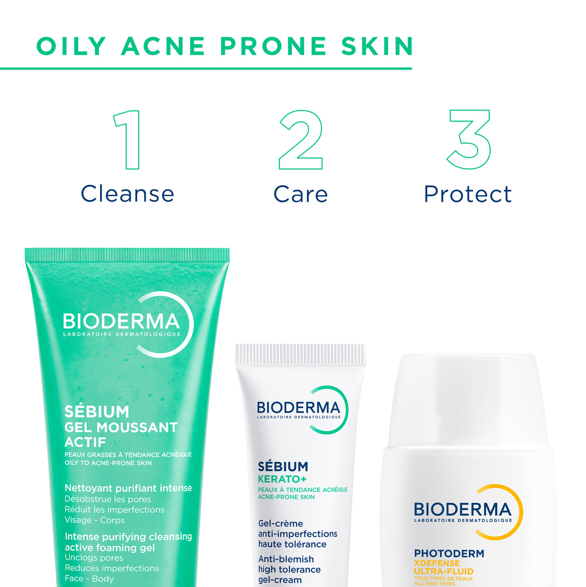 Bioderma Sébium Active Purifying Foaming Gel Oily to Acne-Prone Skin