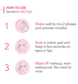 Bioderma Sensibio H2O Eyes & Lips Waterproof Biphasic Micellar Makeup Remover for Sensitive Skin