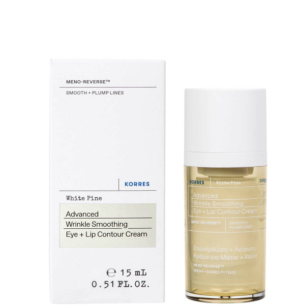 KORRES White Pine Eye & Lips Cream 15ml and packaging