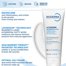 Bioderma Atoderm Intensive Eye Cream For Very Dry, Itchy Skin Prone To Eczema 100ml