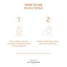 Institut Esthederm Bronz Repair Face Cream Strong Sun