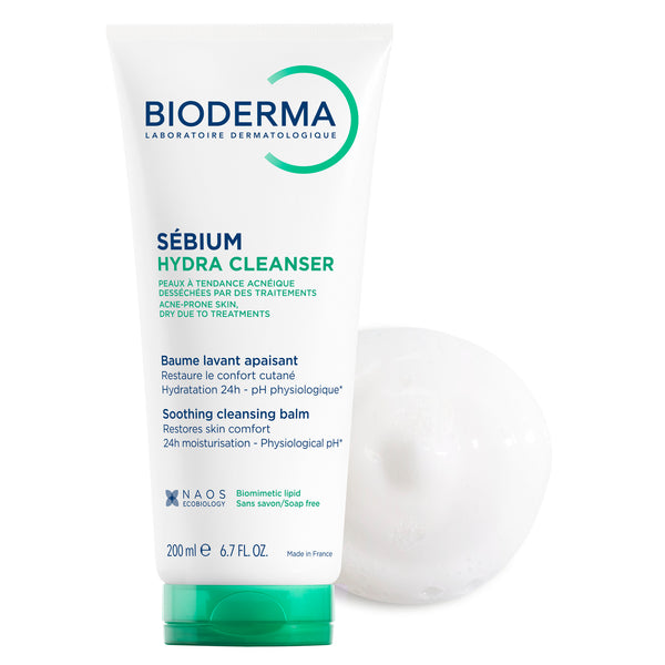 Bioderma Sebium Hydra Cleanser Gentle & Nourishing Face Wash for Dry and Sensitive Acne-prone skin 200ml