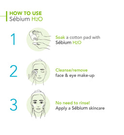 Bioderma Sébium H2O Micellar Water Purifying Cleansing Make-Up Remover for Combination to Oily Skin 500ml