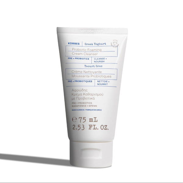 KORRES Greek Yoghurt Foaming Cream Cleanser with Pre + Probiotics 75ml