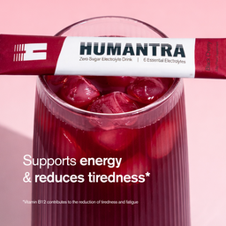 Humantra Black Cherry Electrolyte Powder, 20 Sachets