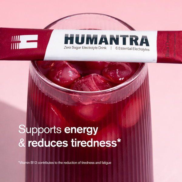 Humantra Black Cherry Electrolyte Powder, 20 Sachets