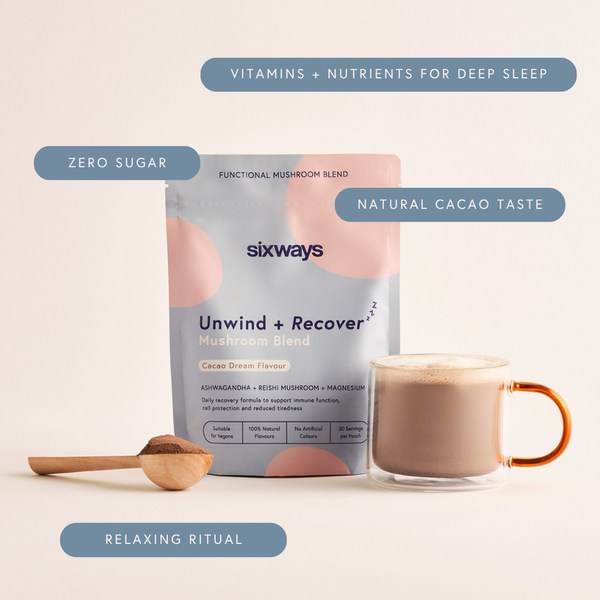 Sixways Unwind + Recover Mushroom Blend