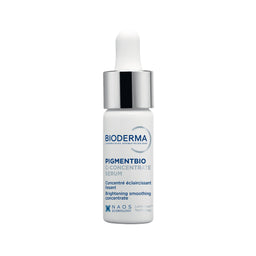 Bioderma Pigmentbio C-Concentrate Serum in a white dropper bottle with a silver cap, on a plain white background.