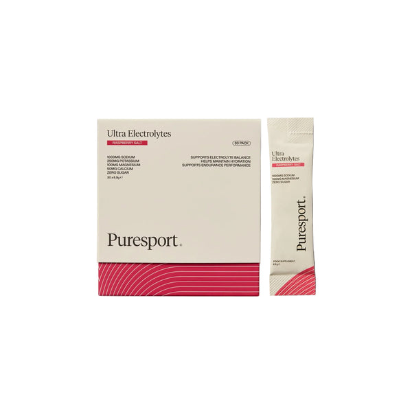 Puresport Ultra Electrolytes packaging on a white background