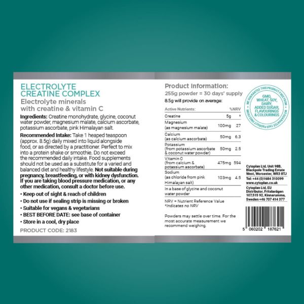 Cytoplan Electrolyte Creatine Complex 225g