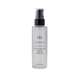Ful Hydrate Hyaluronic Acid Hair Serum bottle on a pink background