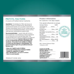 Cytoplan Methyl Factors 120 Capsules