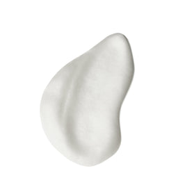 White cream smear on a white background