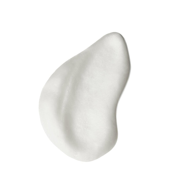 White cream smear on a white background