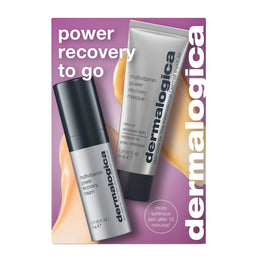 Dermalogica skincare products on a purple background