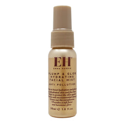 Emma Hardie plump and glow hydrating facial mist bottle on a white background