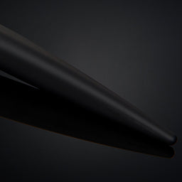 Black pen on a black background