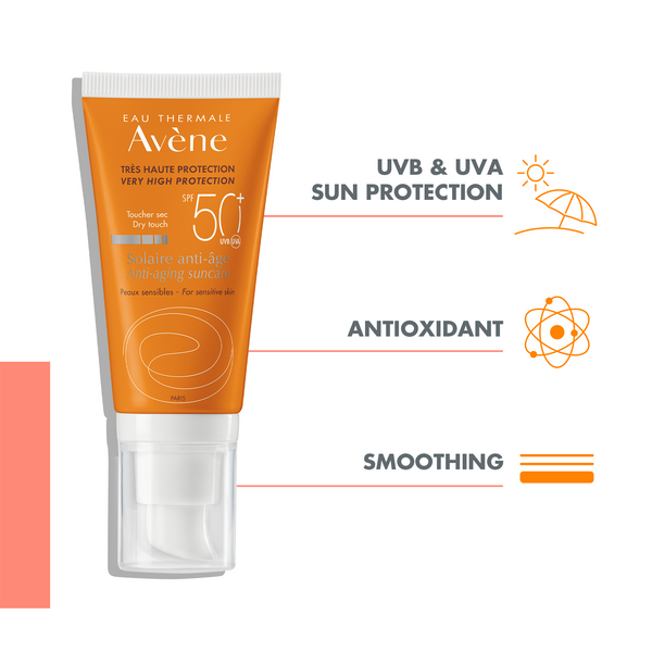Avène Very High Protection Anti-ageing SPF50+ Sun Cream for Sensitive Skin
