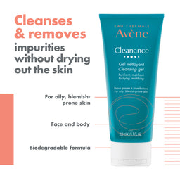 Avène Cleanance Cleansing Gel Cleanser for Blemish-Prone Skin 200ml