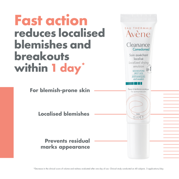 Avène Cleanance Comedomed Localised Drying Emulsion for Blemish-prone Skin 15ml