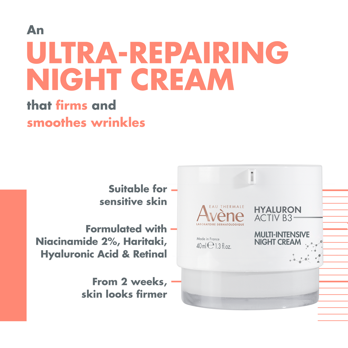 Avène Hyaluron Activ B3 Multi-Intensive Night Cream