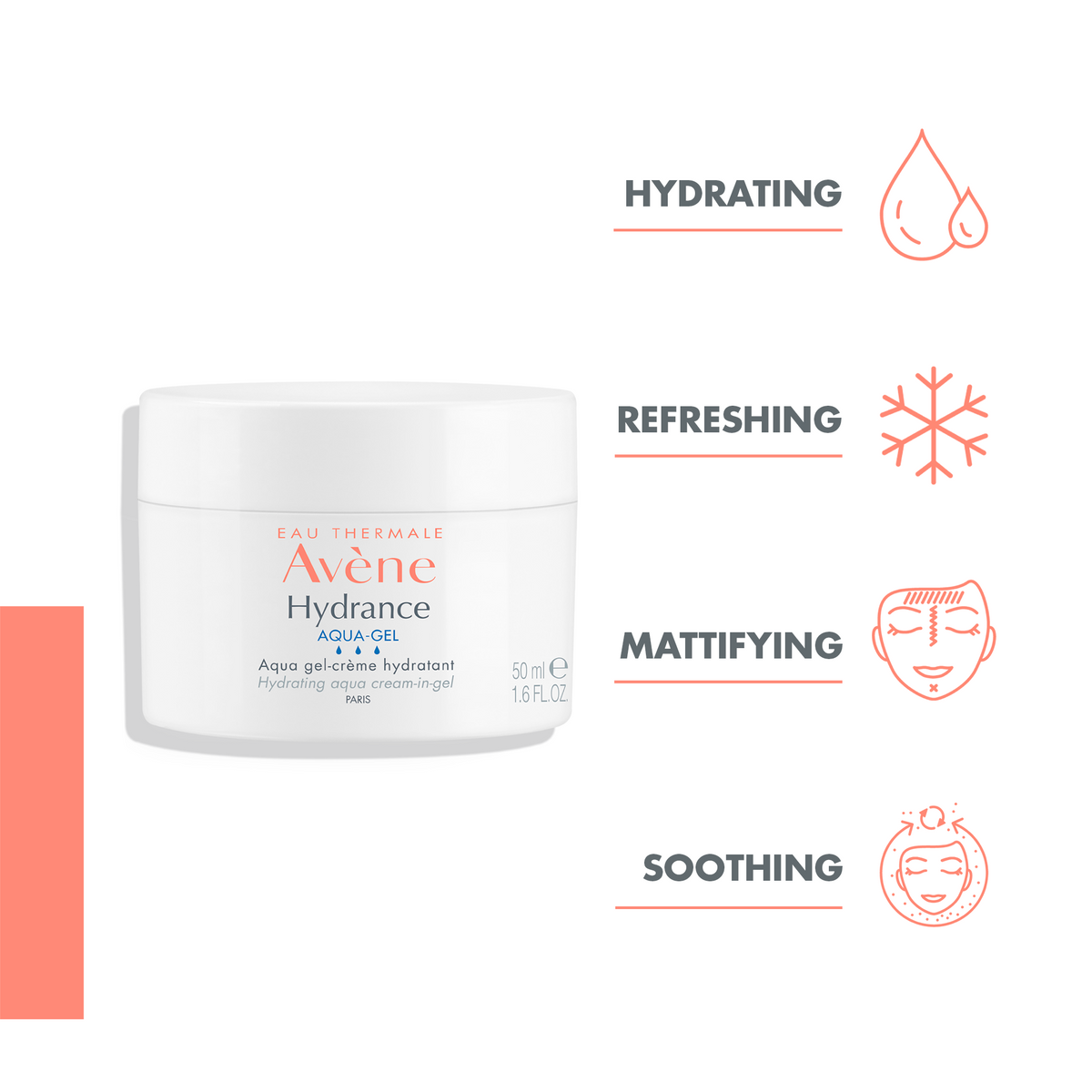 Avène Hydrance Aqua-Gel Moisturiser for Dehydrated Skin 50ml