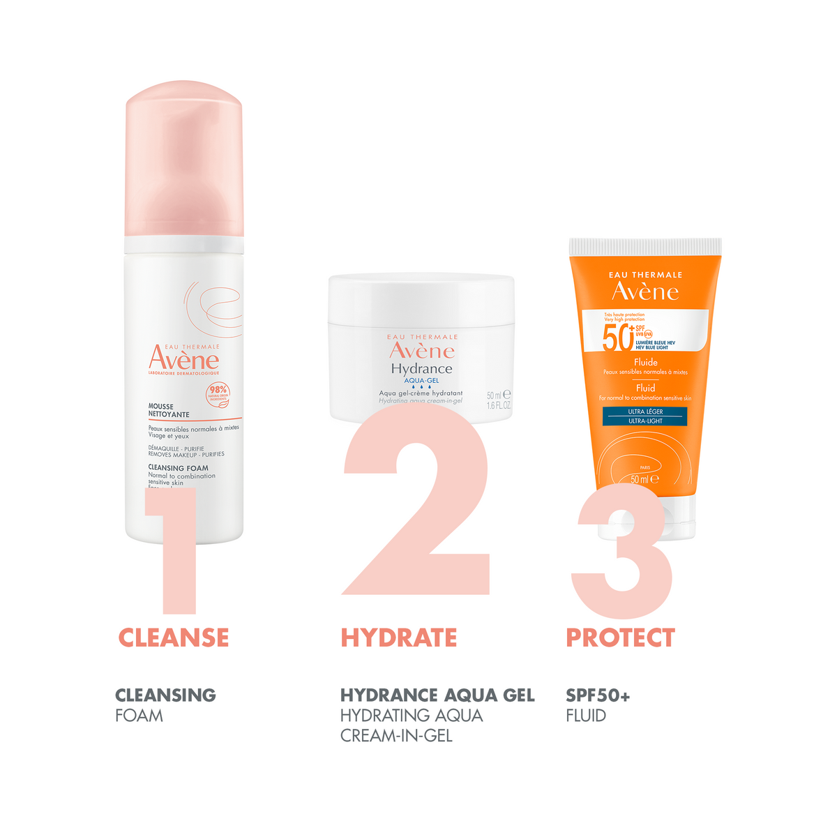 Avène Hydrance Aqua-Gel Moisturiser for Dehydrated Skin 50ml