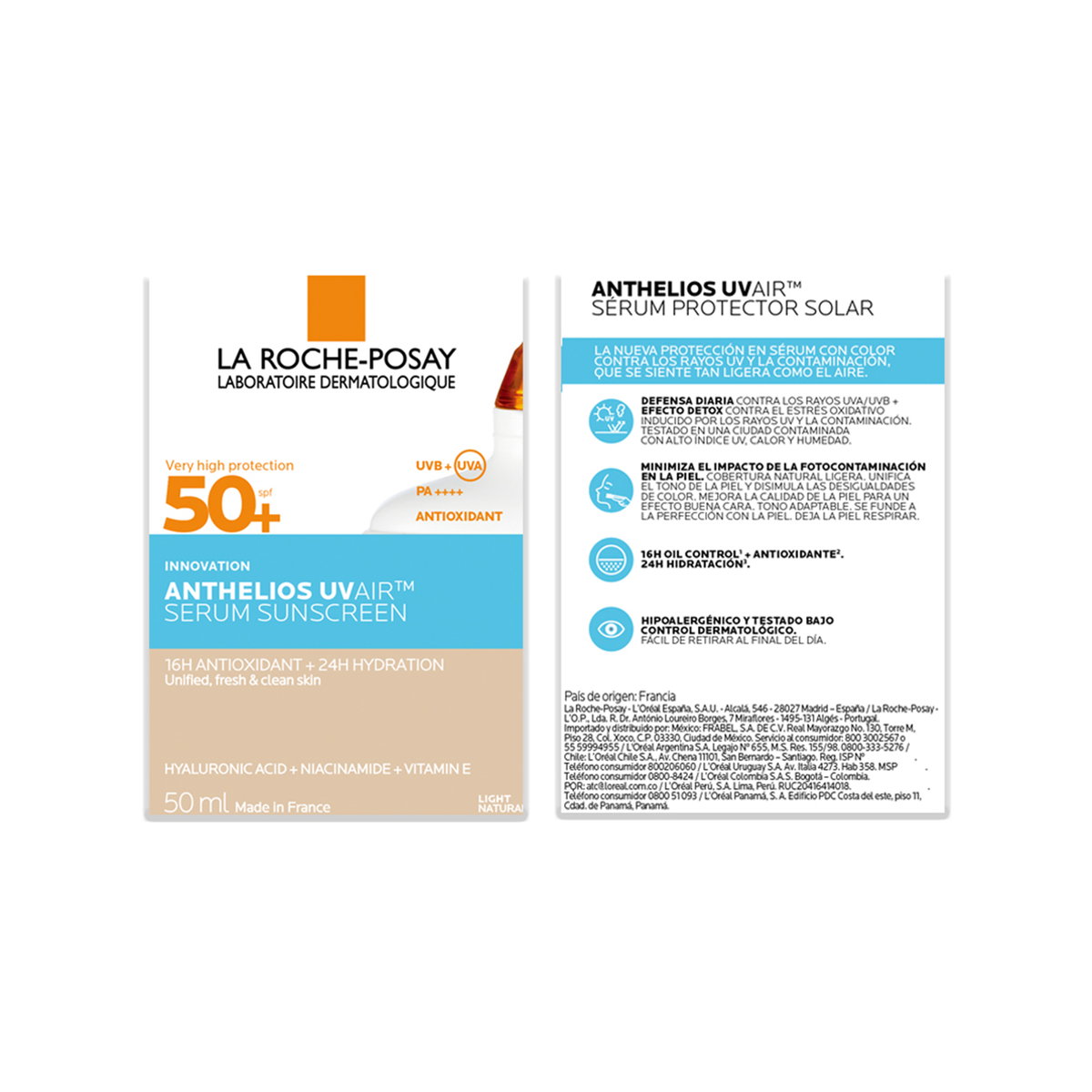 La Roche Posay Anthelios UVAIR Serum Sunscreen SPF50+ Light, 50ml