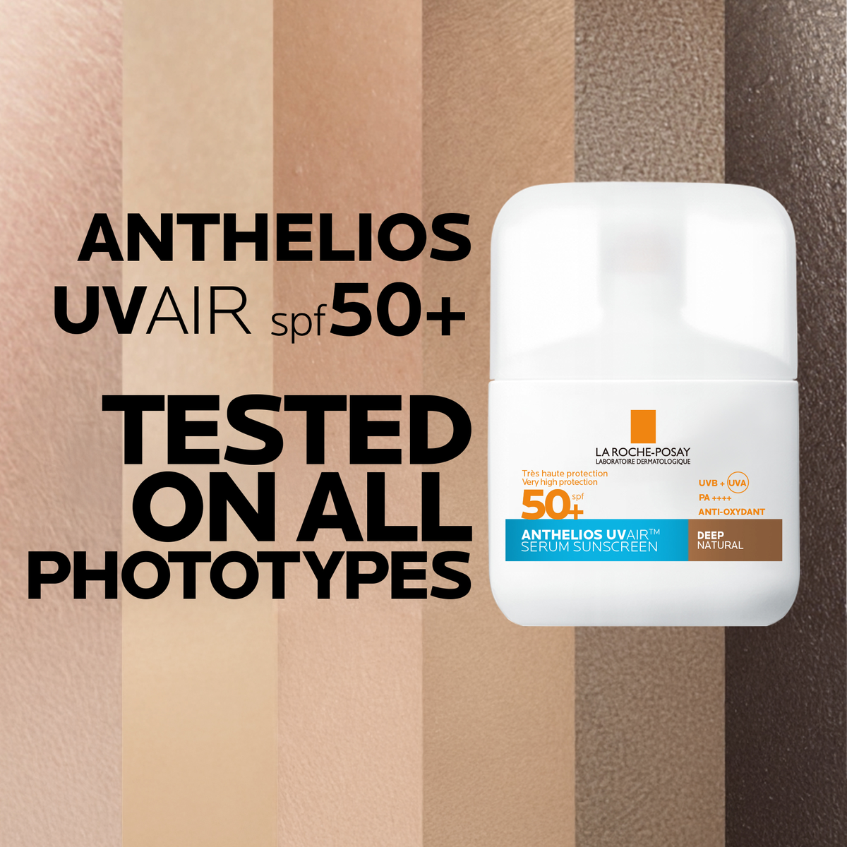La Roche Posay Anthelios UVAIR Serum Sunscreen SPF50+ Deep, 50ml