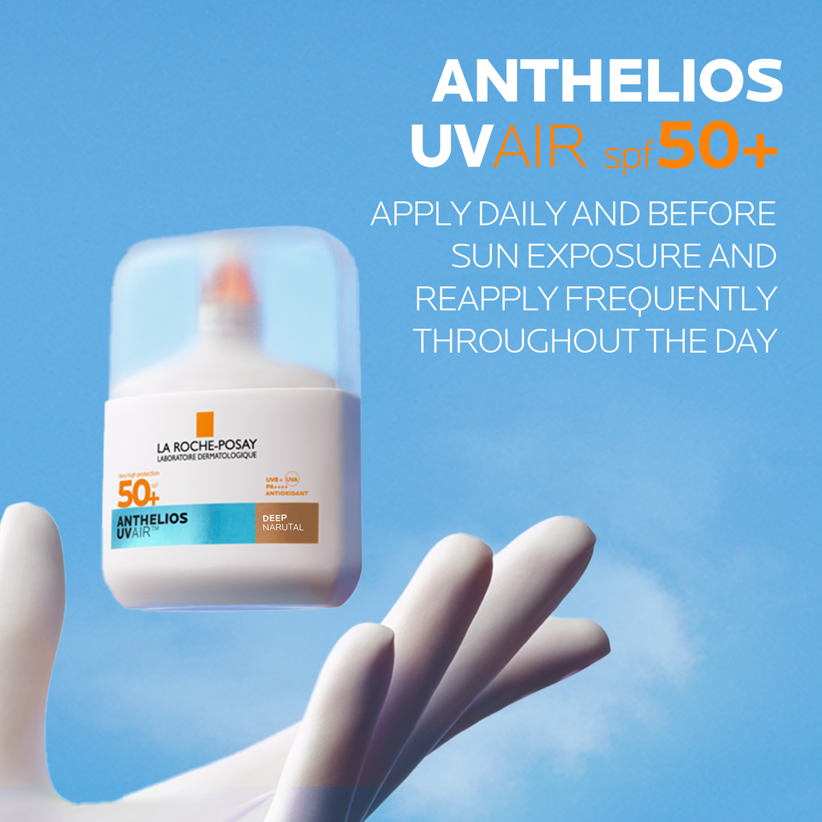La Roche Posay Anthelios UVAIR Serum Sunscreen SPF50+ Deep, 50ml