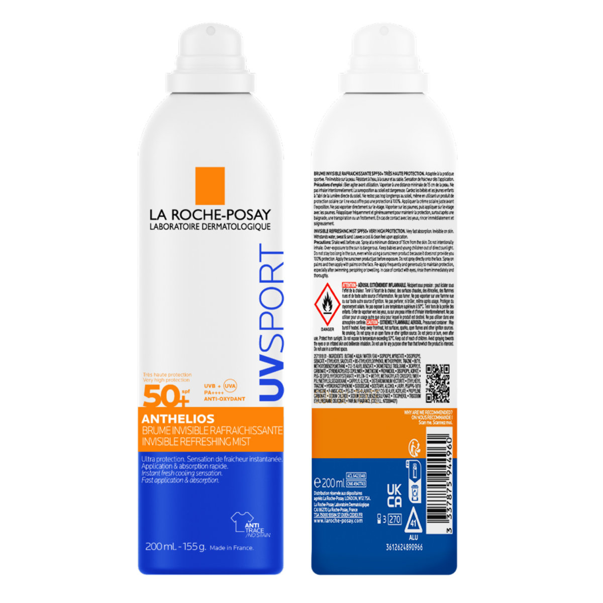 La Roche Posay Anthelios UV Sport Invisible Refreshing Mist SPF50+ 200ml