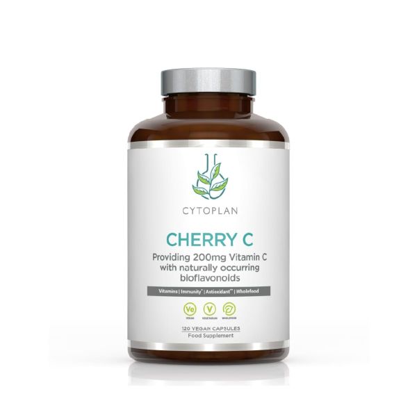 Cytoplan Cherry C supplement bottle on a white background