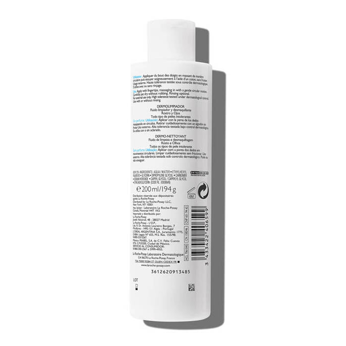 La Roche-Posay Toleriane Dermo Cleanser 400ml bottle reverse 