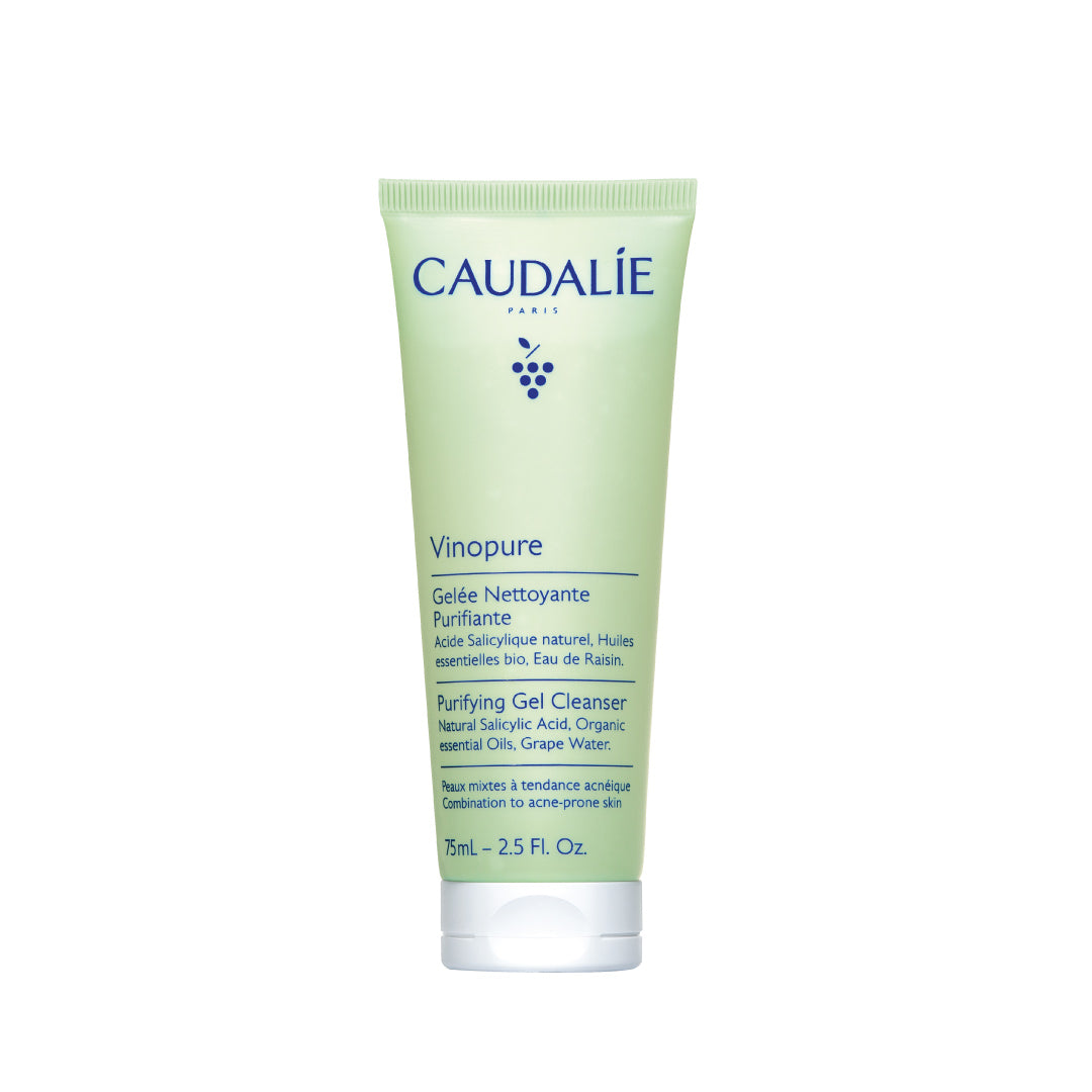 Caudéalé Vinopure Purifying Gel Cleanser tube on a white background