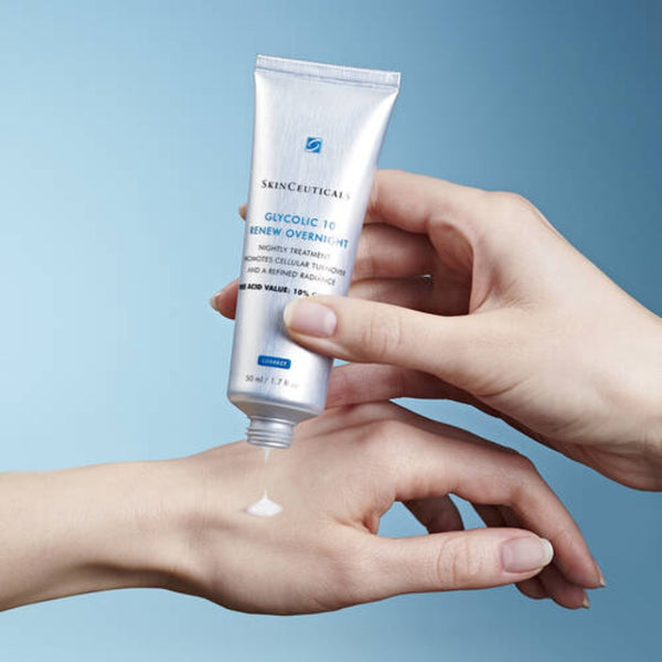 SkinCeuticals Glycolic Renewal Cleanser being applied to a hand