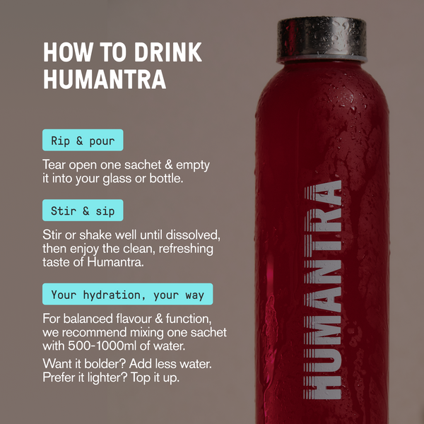 Humantra Black Cherry Electrolyte Powder, 20 Sachets