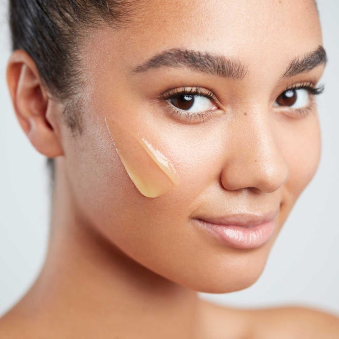 Elemis Pro-Collagen Green Fig Cleansing Balm on face